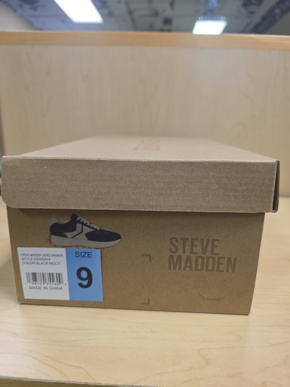 Steve Madden Black and White Retro Runner Sneakers - Picture 8 of 8